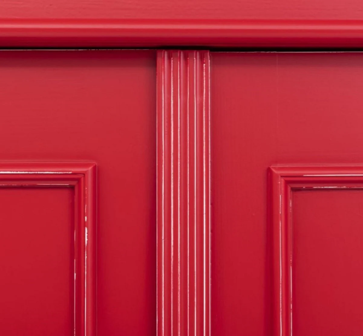 Casa Padrino armario de ropa de estilo campestre shabby chic rojo antiguo 110 x 58 x A. 180 cm - Armario de dormitorio con 2 puertas - Muebles de dormitorio de estilo campestre shabby chic