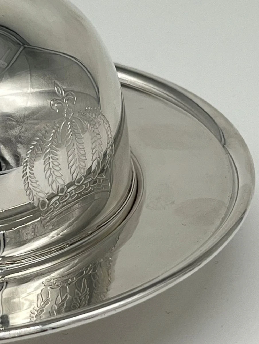 Pomp??s de Casa Padrino cuenco de caviar barroco de lujo con tapa plata - dise?ada por Harald Gl??ckler