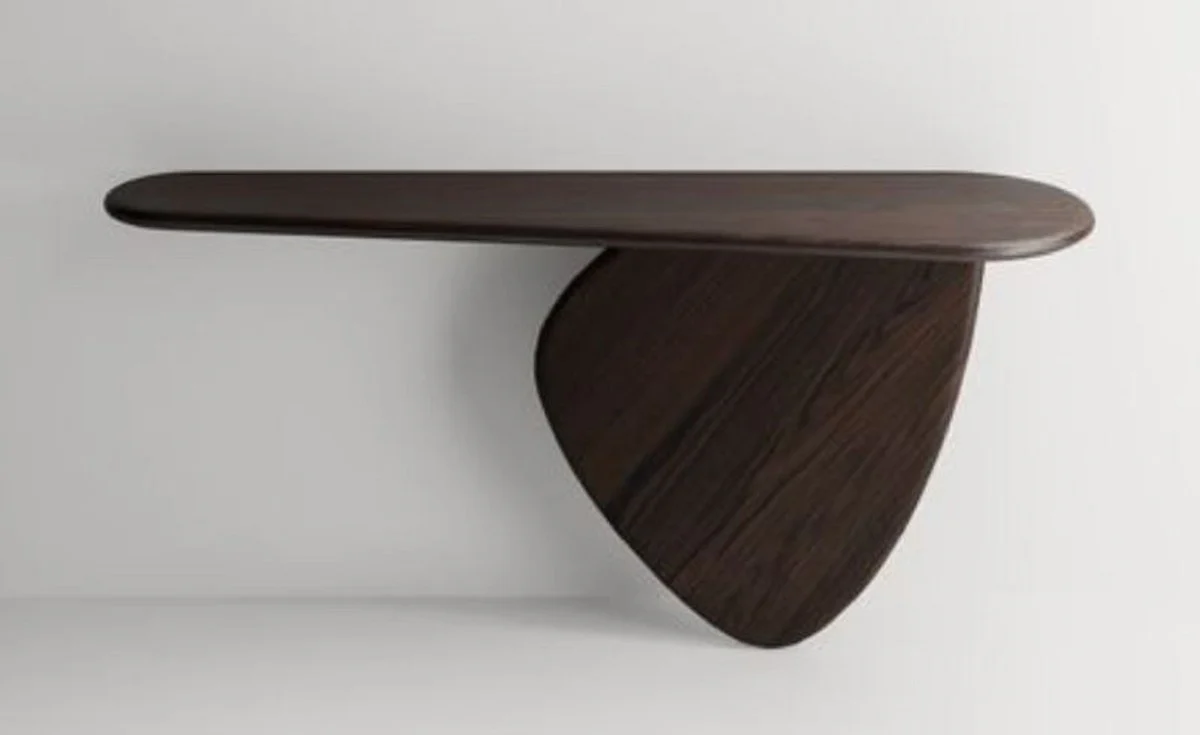 Casa Padrino consola de lujo de madera maciza marr¨®n oscuro 160 x 45 x A. 80 cm - Mesa consola de madera de roble - Muebles de sal¨®n - Muebles de lujo - Interiores de lujo