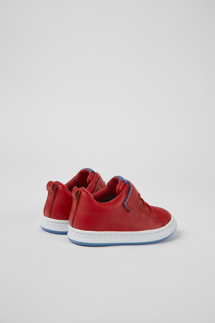 Runner Red leather sneakers for boys