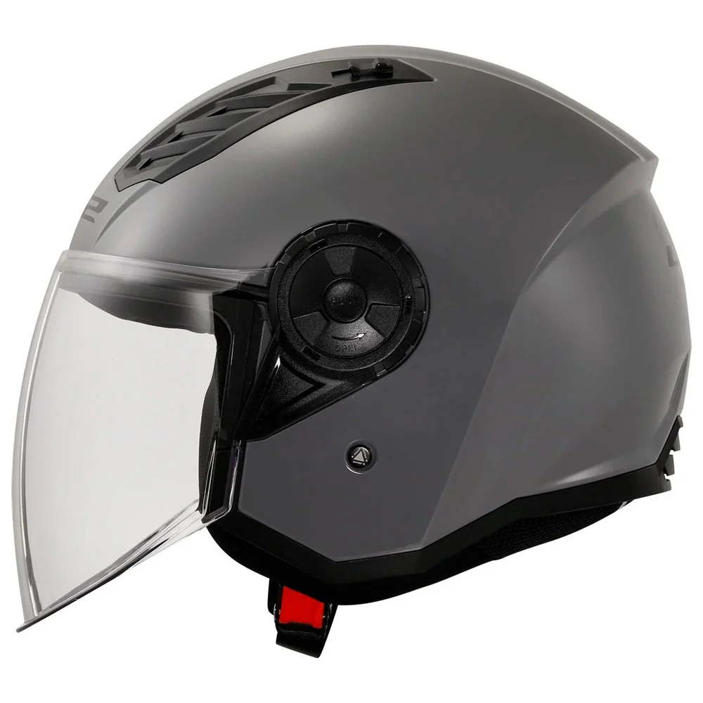 CASCO JET LS2 OF616 AIRFLOW II SOLID GRIS
