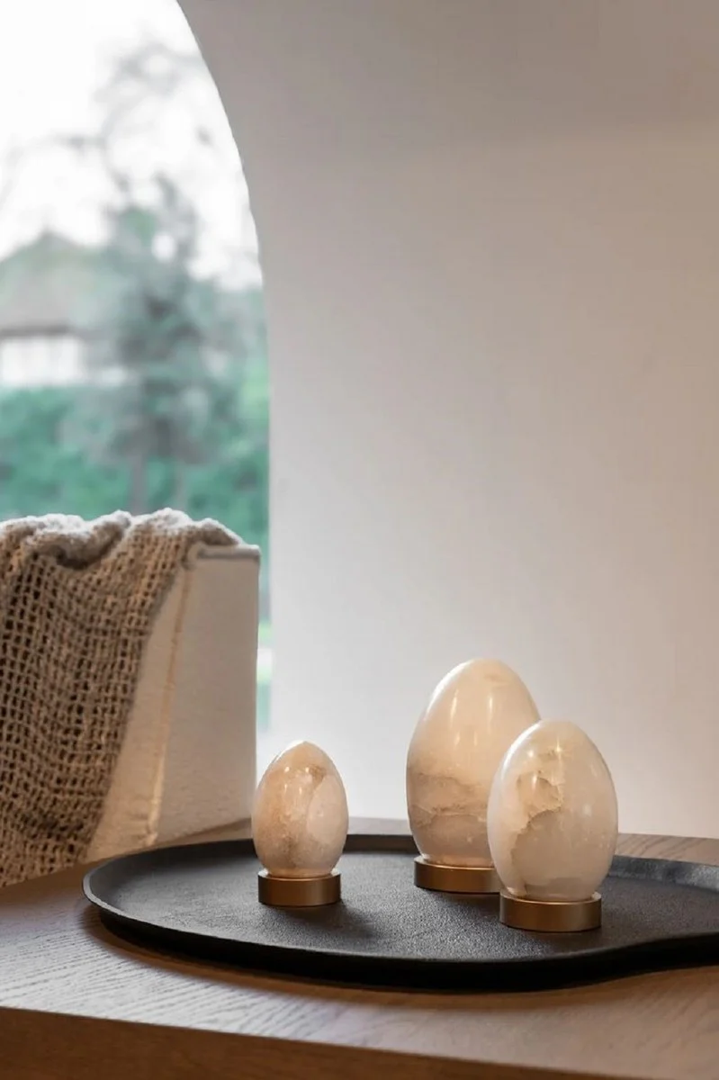 Casa Padrino bandeja de aluminio de lujo negro mate 60 cm - Accesorios decorativos