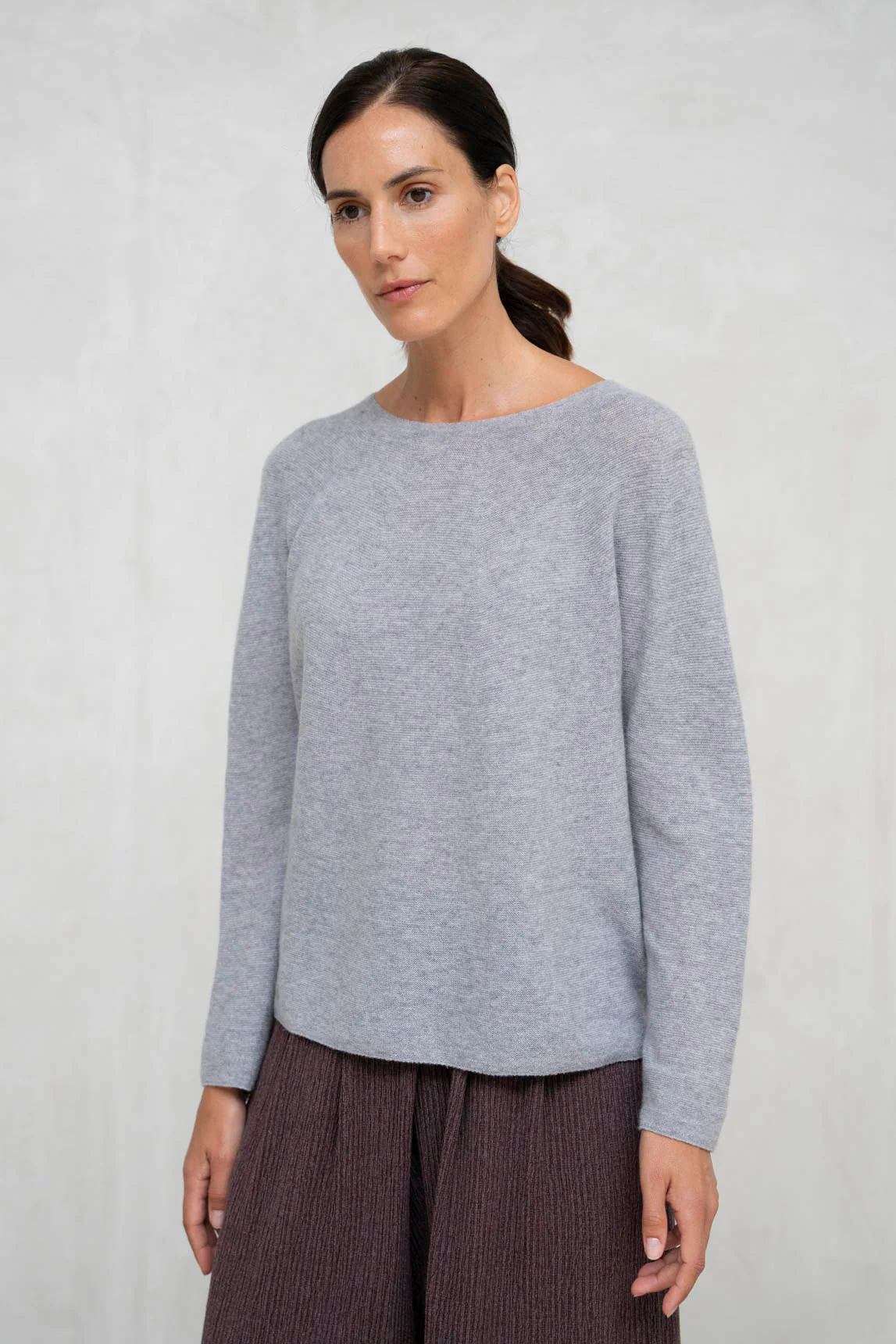 Rivera-spain Jersey cashmere seda Sedian gris