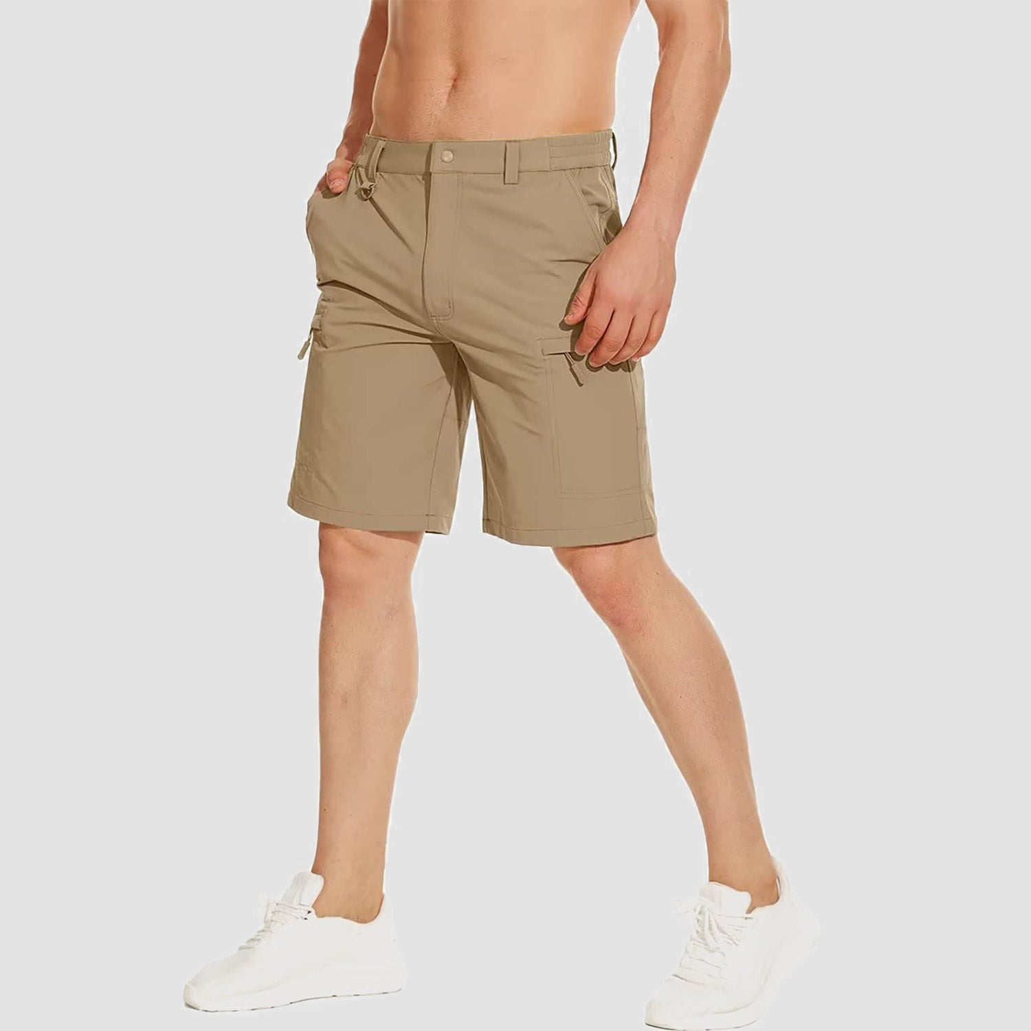 Men's Hiking Shorts 5 Pockets Water-Resistant Ripstop Quick Dry Outdoor Shorts