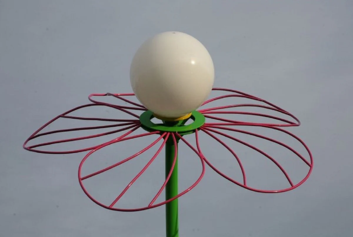 Casa Padrino linterna de jard¨ªn Art Nouveau verde / p¨²rpura / blanco A. 400,5 cm - Iluminaci¨®n exterior