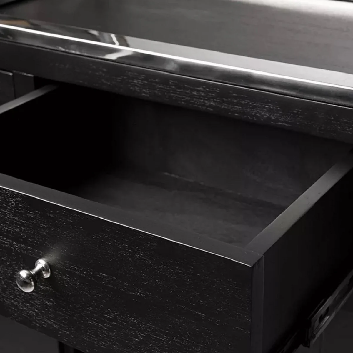 Casa Padrino armario estante con escalera negro / plata 219 x 43 x A. 240 cm - Armario de libros - Armario de sal¨®n - Mueble de oficina - Muebles de sal¨®n - Muebles de oficina de lujo