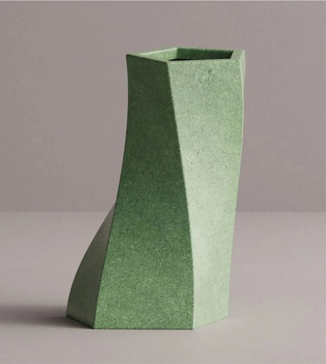 Casa Padrino maceta decorativa de lujo verde A. 75 cm - Maceta de hormig¨®n