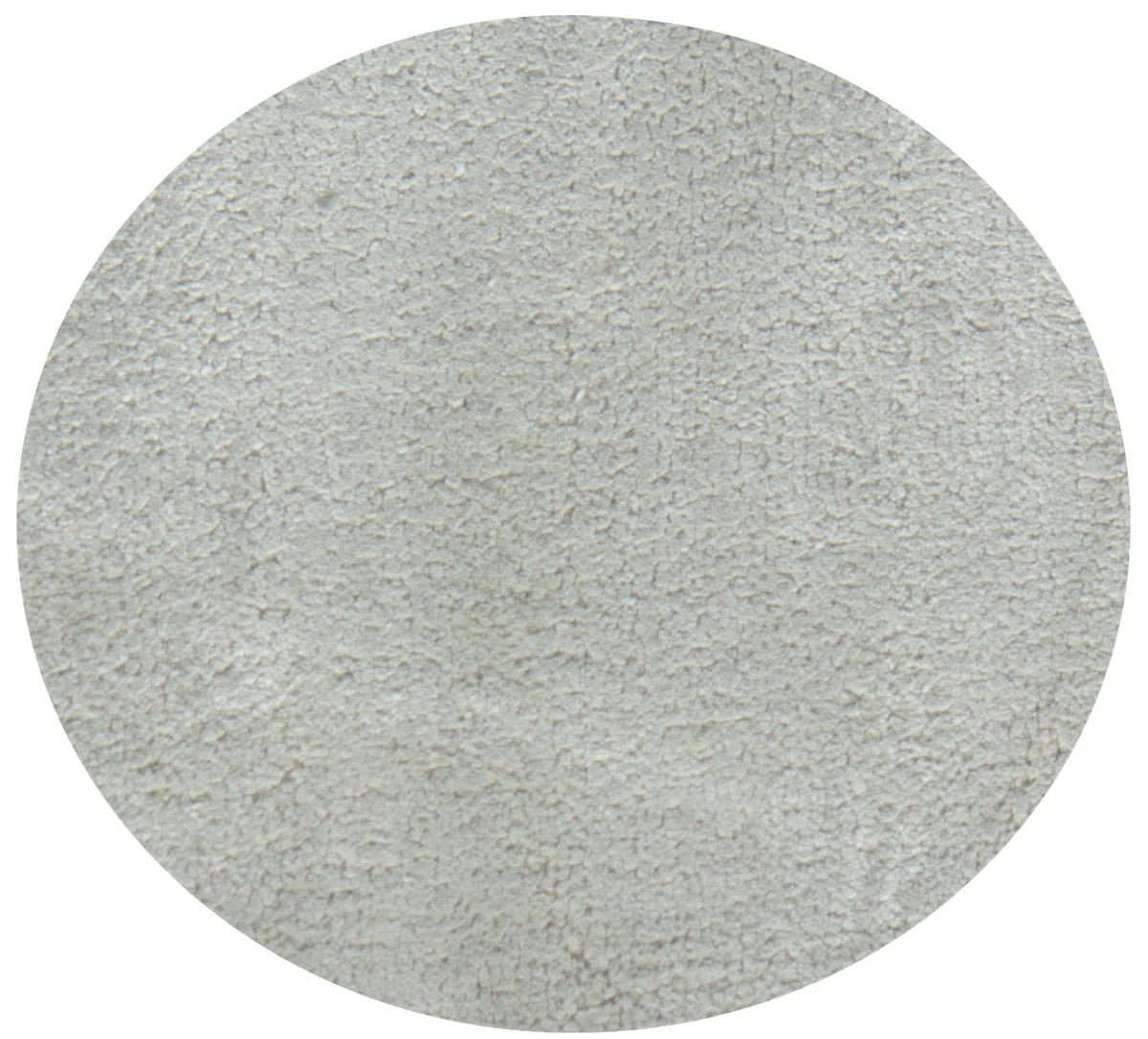 Casa Padrino alfombra de salón de lujo plata-beige Ø 280 cm - Alfombra redonda de viscosa - Calidad de lujo - Accesorios de decoración de salón