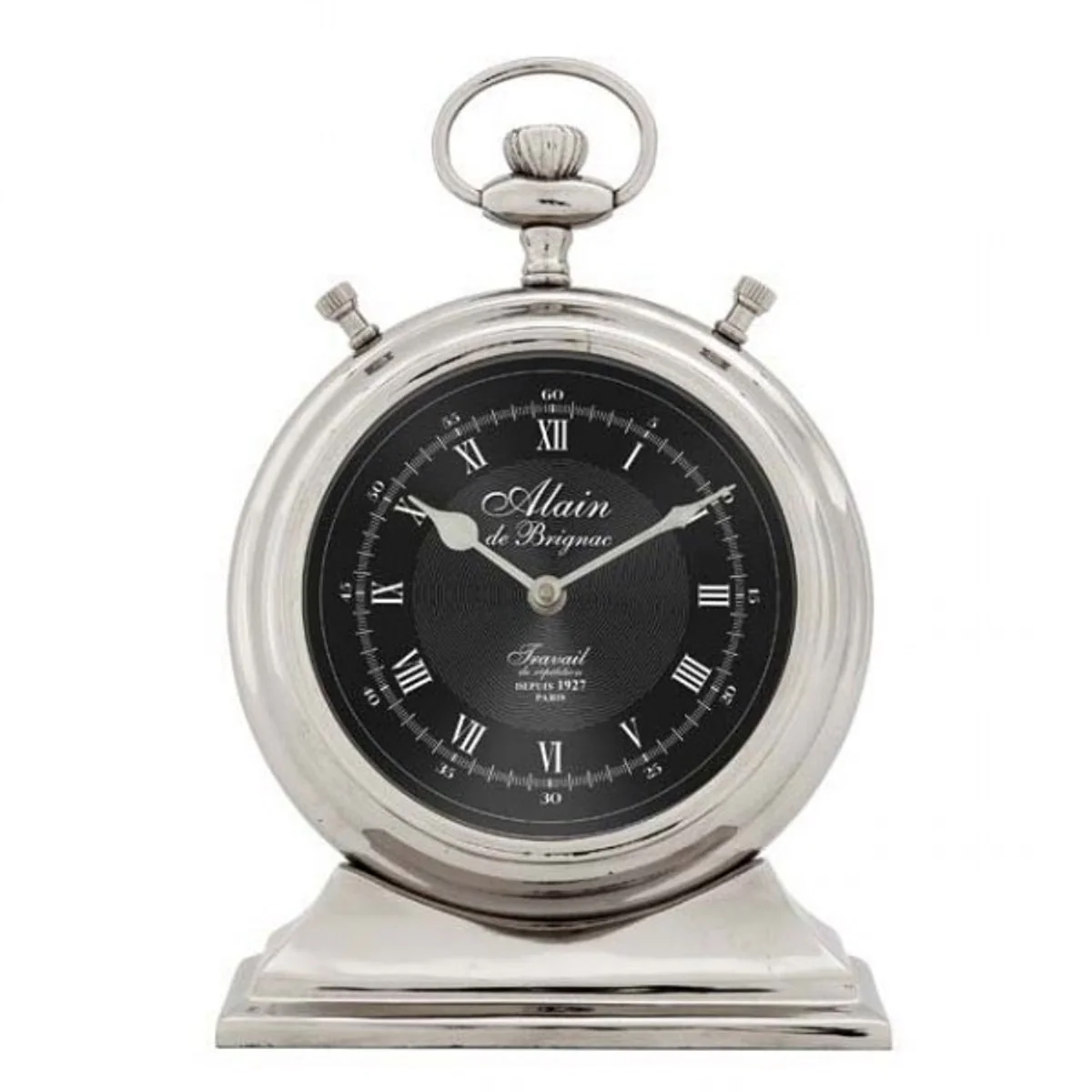Casa Padrino Designer luxury vintage desk clock Main De Brignac 20 x 6 x H 31 cm - precious & sumptuous