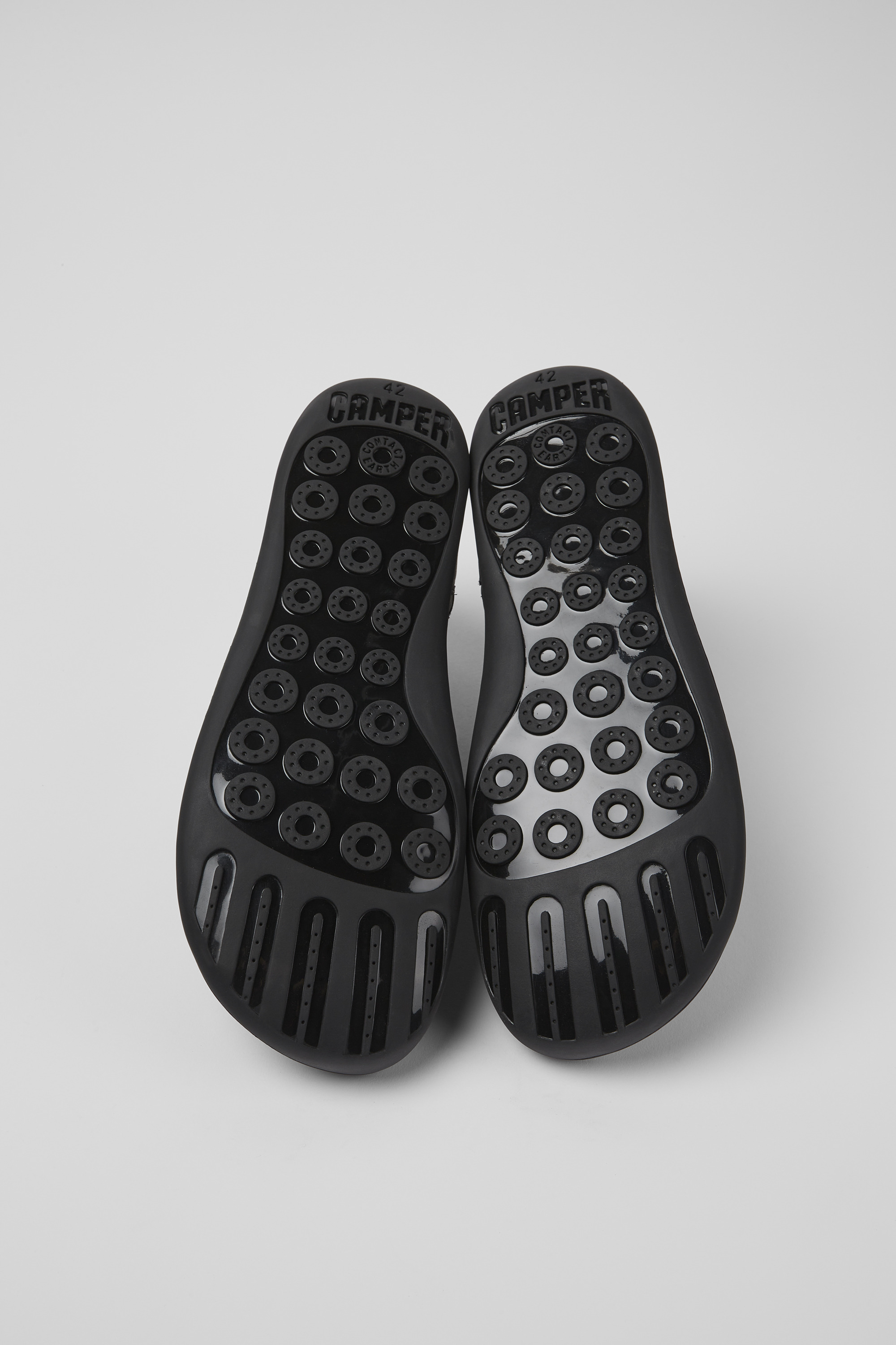 Peu - Gray leather ankle boots for men