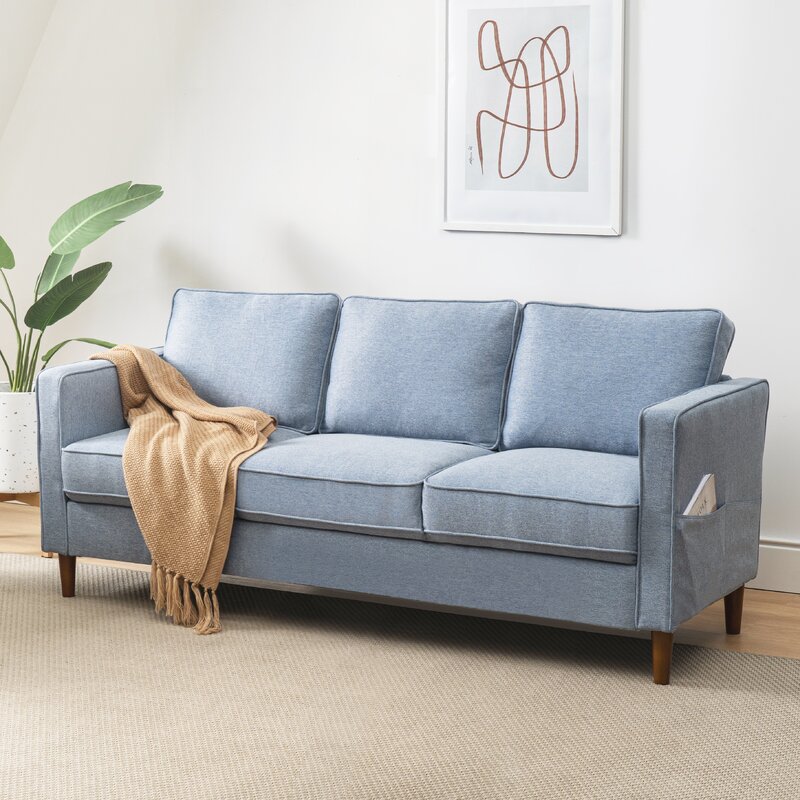 Hana 73�� Square Arm Sofa
