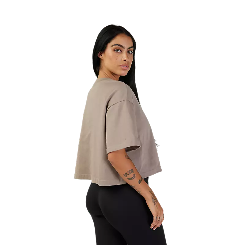 Womens Wordmark Premium Crop Tee