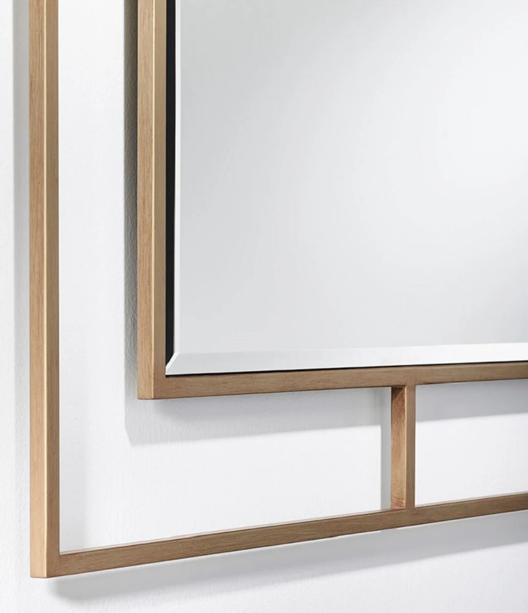 Casa Padrino espejo de pared de lujo bronce 90 x 2 x A. 90 cm - Espejo de sal¨®n - Espejo de dormitorio - Espejo de armario - Muebles de Lujo