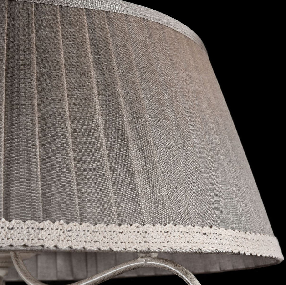 Casa Padrino Baroque Chandelier Antique Beige / Gray Ø 50 x H 44 cm - Furniture in Baroque and Art Nouveau Style