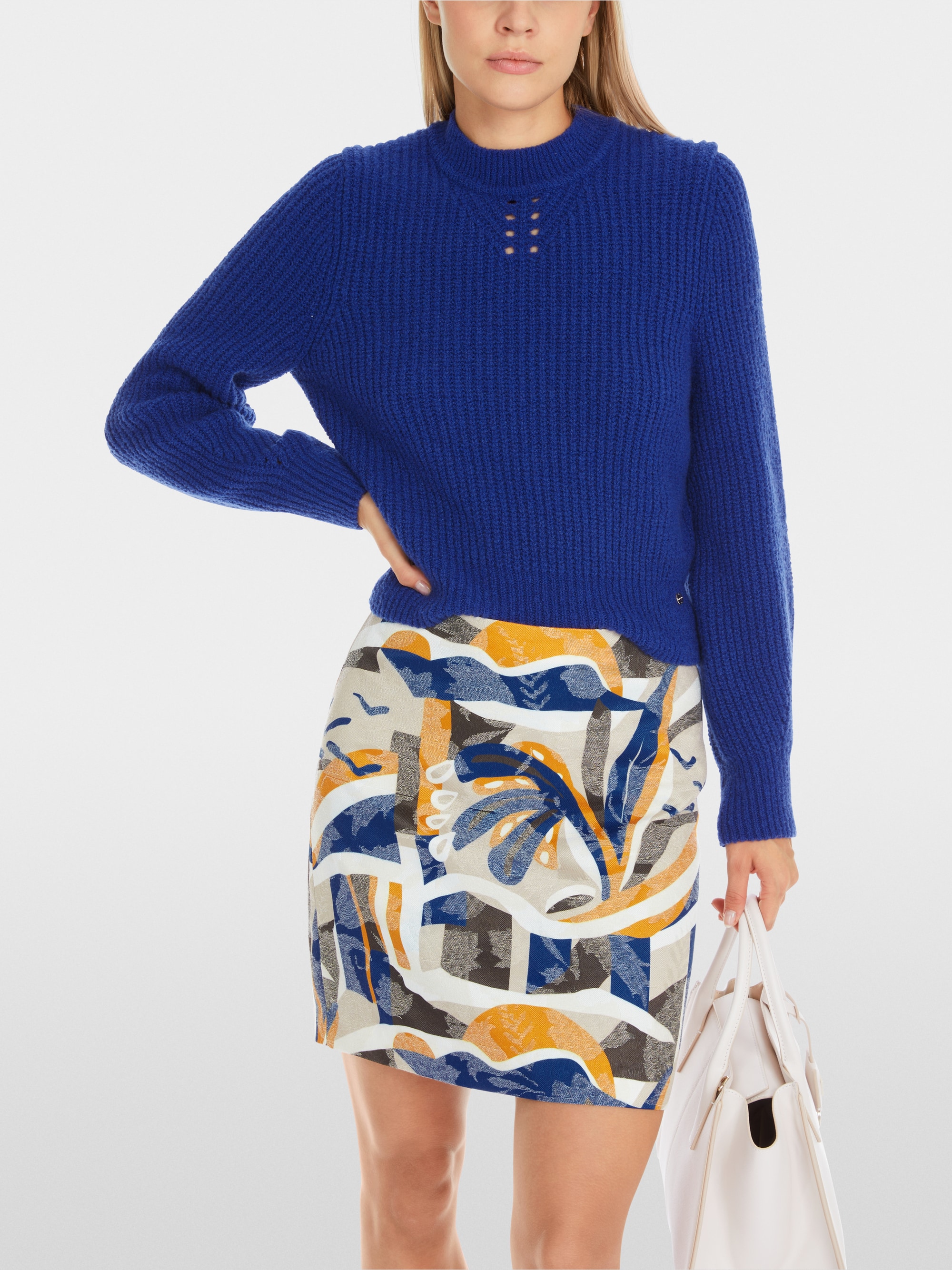 Marc-Cain Crew-neck sweater: knitted in Germany