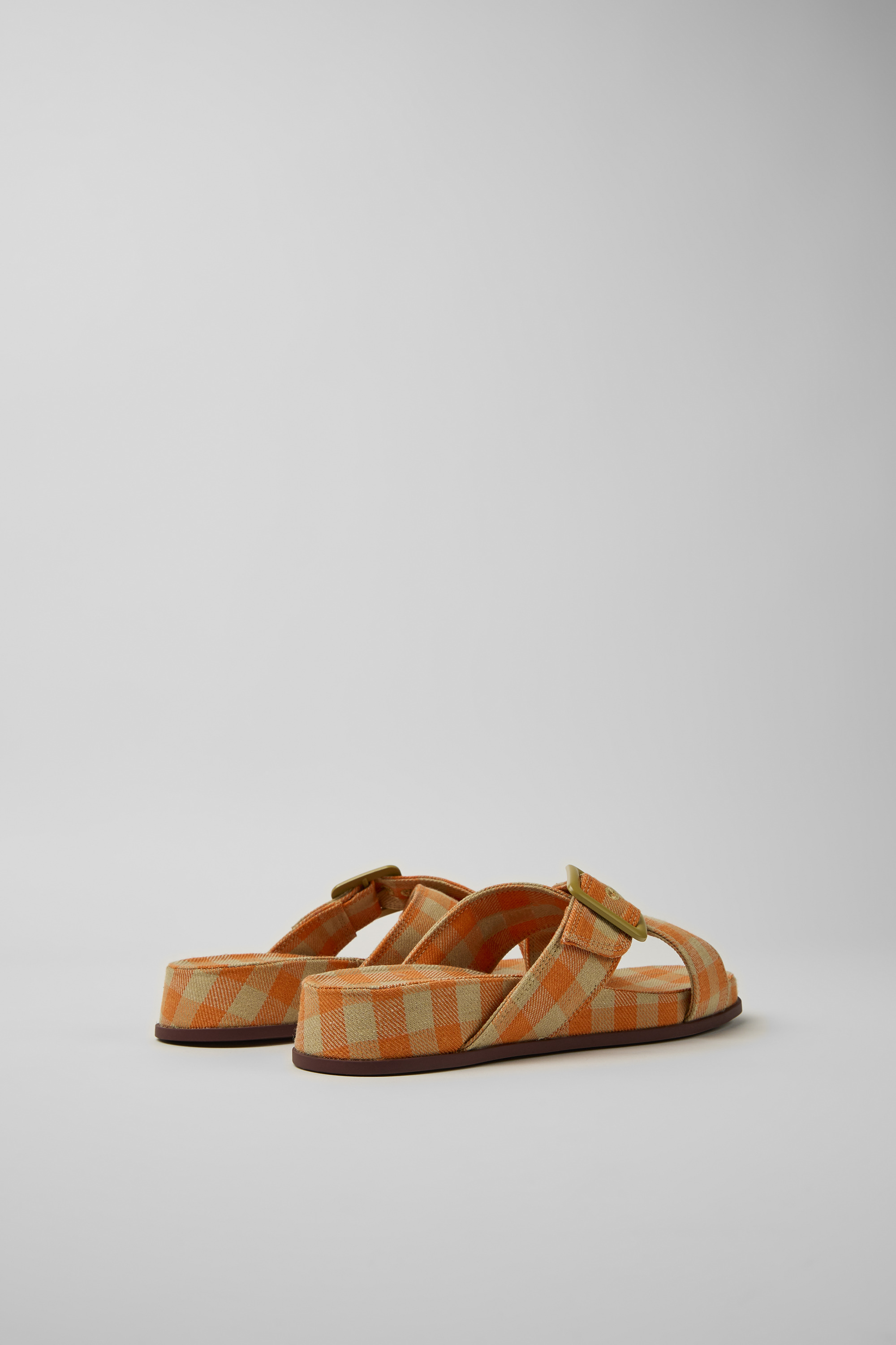 Atonik - Orange and beige sandals for women