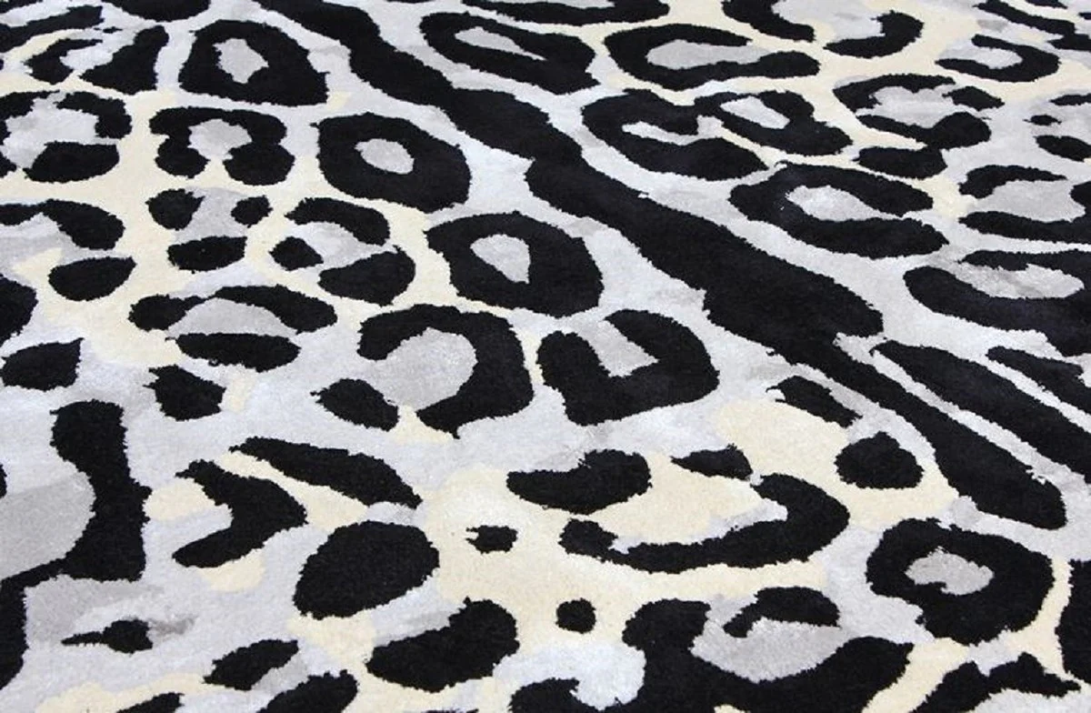 Casa Padrino Alfombra de Salón de Lujo con Diseño de Leopardo - Varios Tamaños