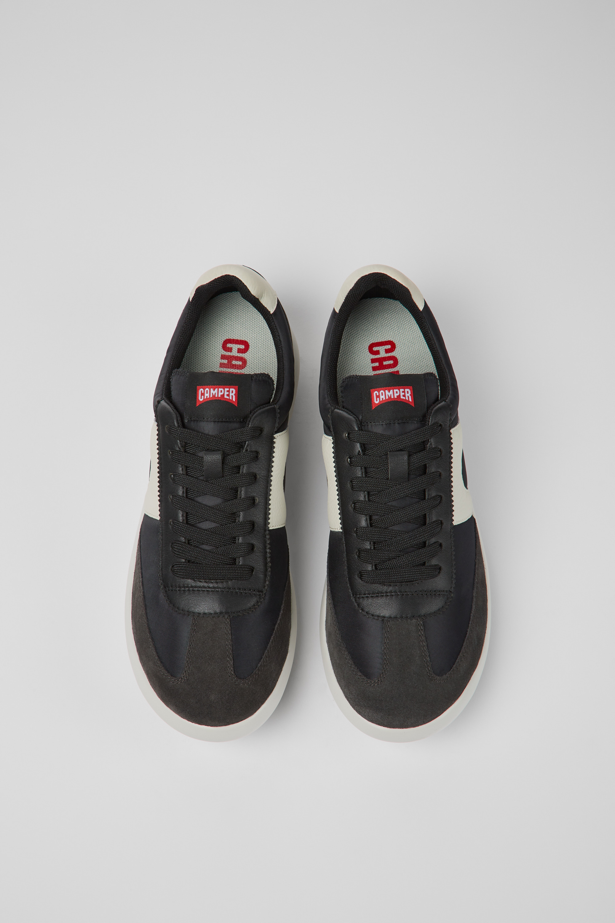 Pelotas XLite - White and black textile and leather sneakers for men