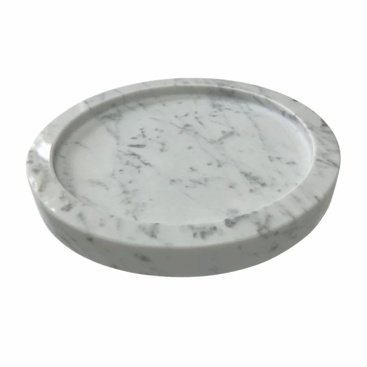 Casa Padrino bandeja de servicio de m¨¢rmol de lujo blanco ? 24,5 cm - Accesorios gastronomia