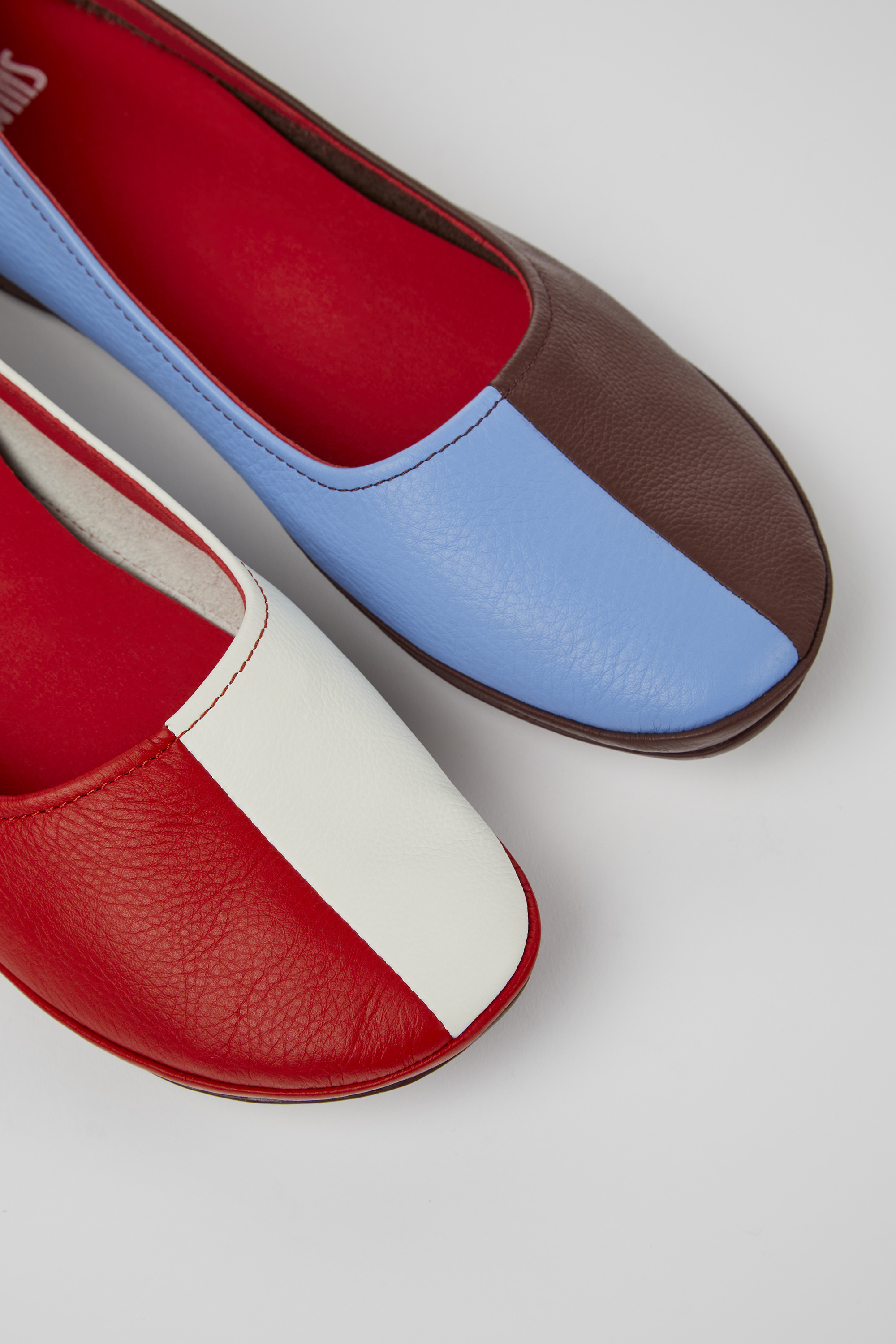 Twins - Multicolored leather shoes for women