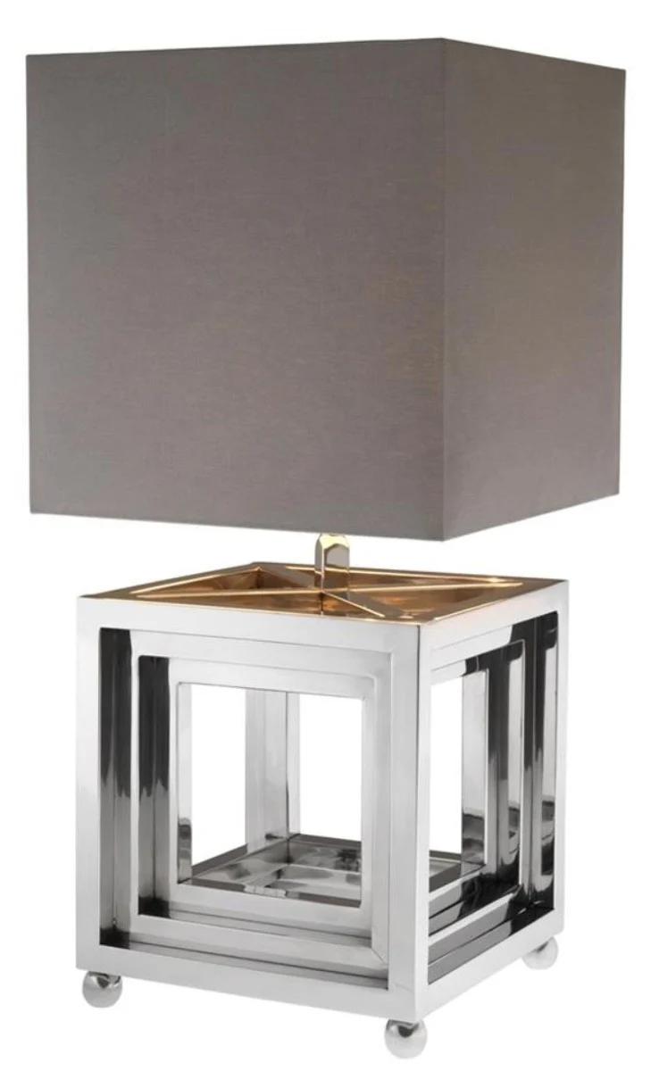 Casa Padrino l¨¢mpara de mesa de dise?o de acero inoxidable - calidad de lujo