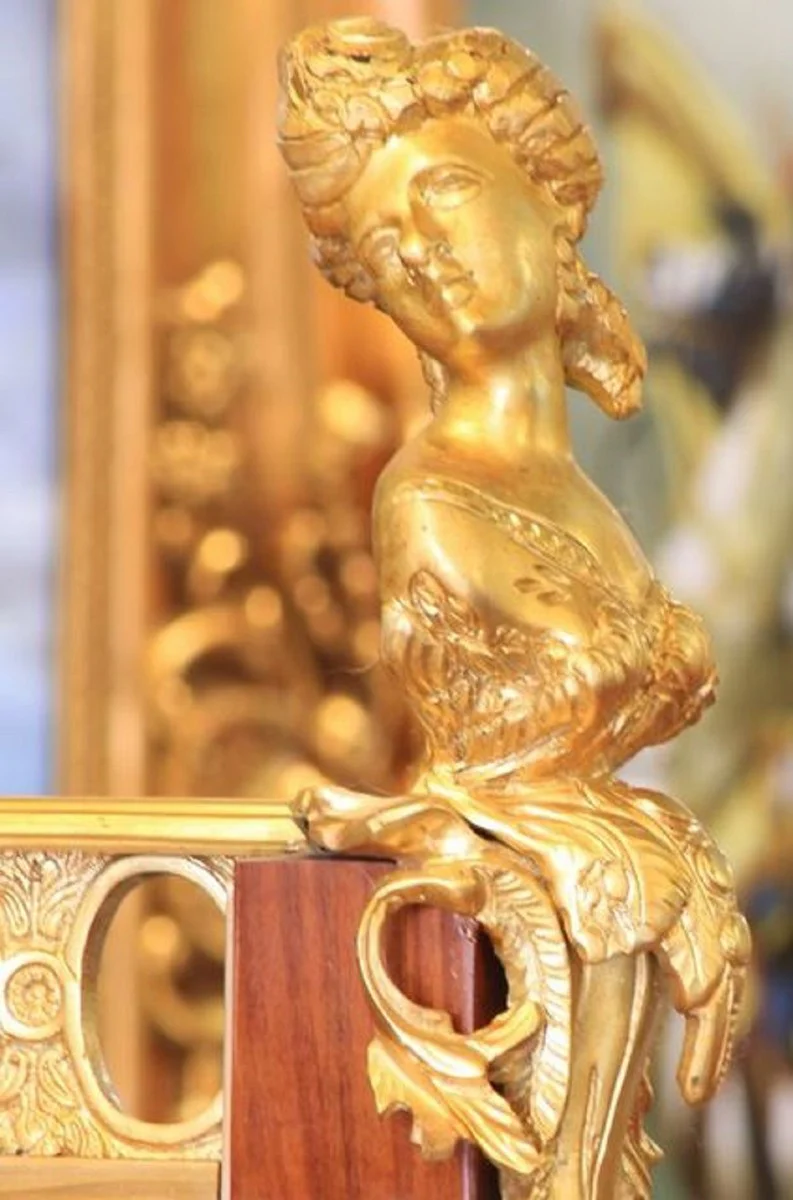 Casa Padrino escritorio barroco de lujo marr¨®n / oro 160 x 80 x H. 140 cm - Muebles de Oficina Barrocos