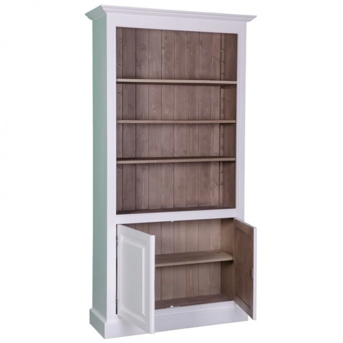 Casa Padrino Country House bookcase B 109 x H 210 cm bookcase shelving cabinet - Art Deco Art Nouveau Hotel Solid wood furniture