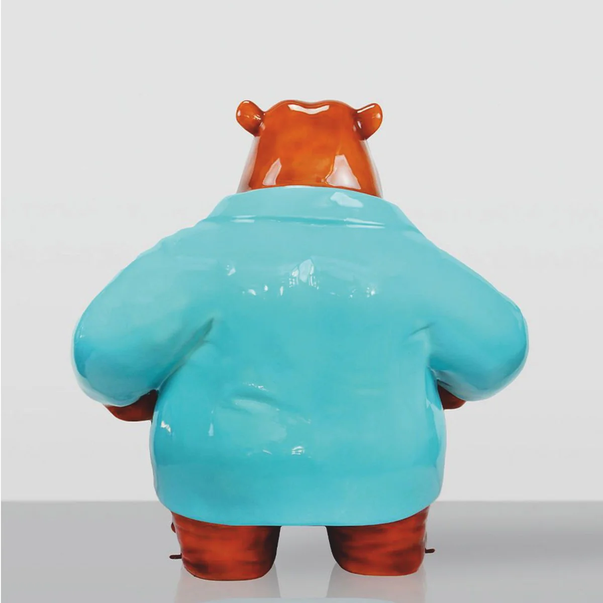 Casa Padrino escultura decorativa XXL hipop¨®tamo 165 x A. 150 cm - Figura de jard¨ªn grande