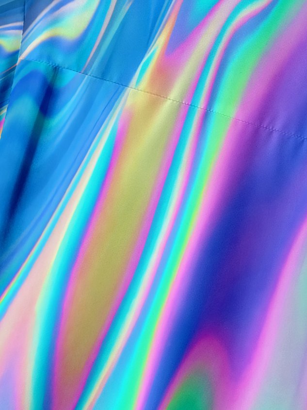 Gradient Color Chest Pocket Short Sleeve Casual Shirt