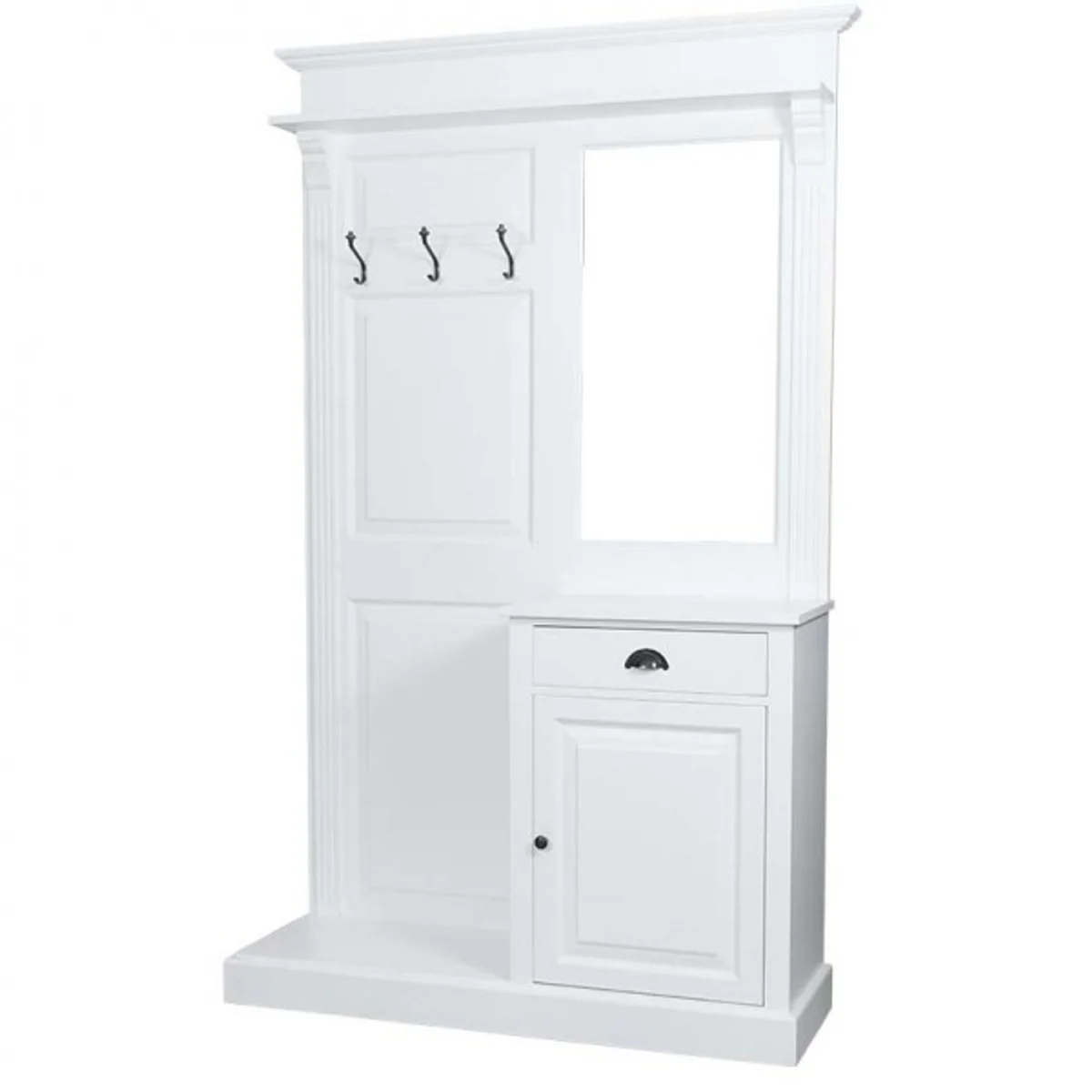 Casa Padrino wardrobe with mirror and cupboard - country style wardrobe