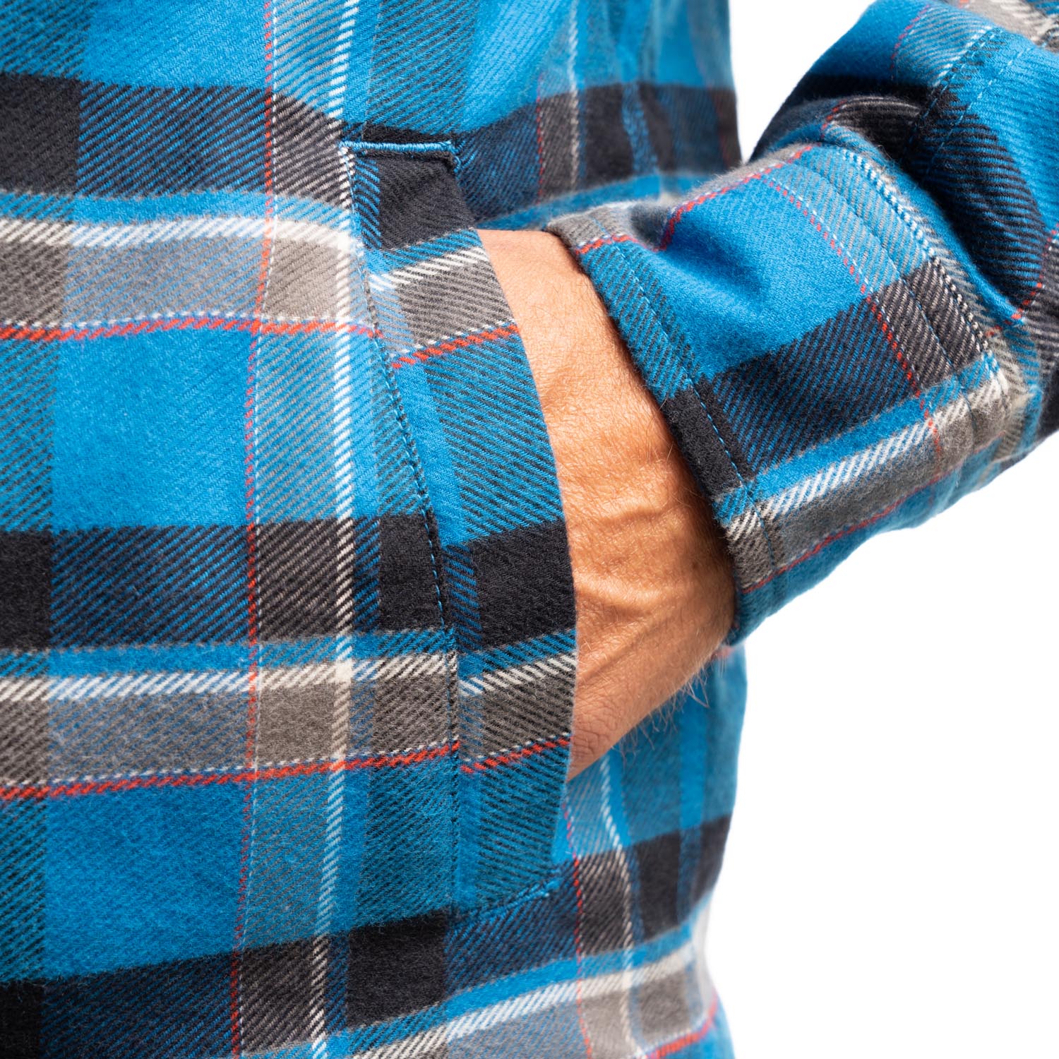 Targhee Fleece Lined Flannel Hoodie