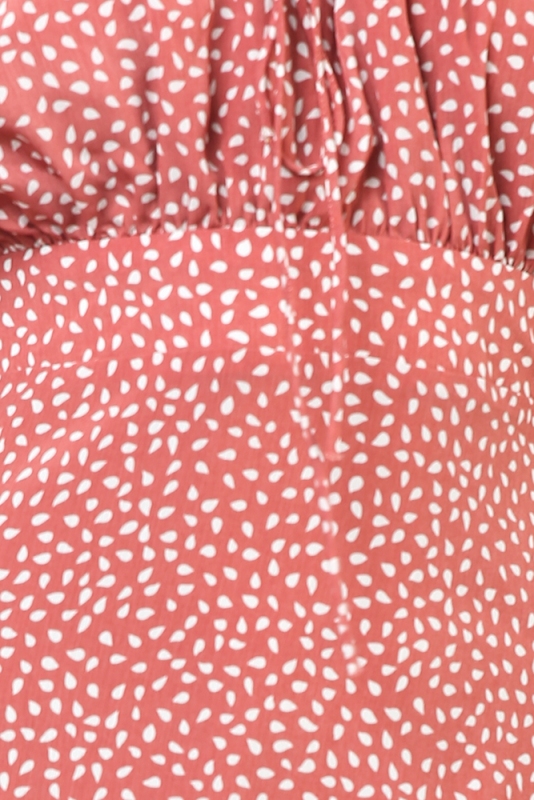 Summer Off Shoulder Polka Dot Printed Falbala Dress