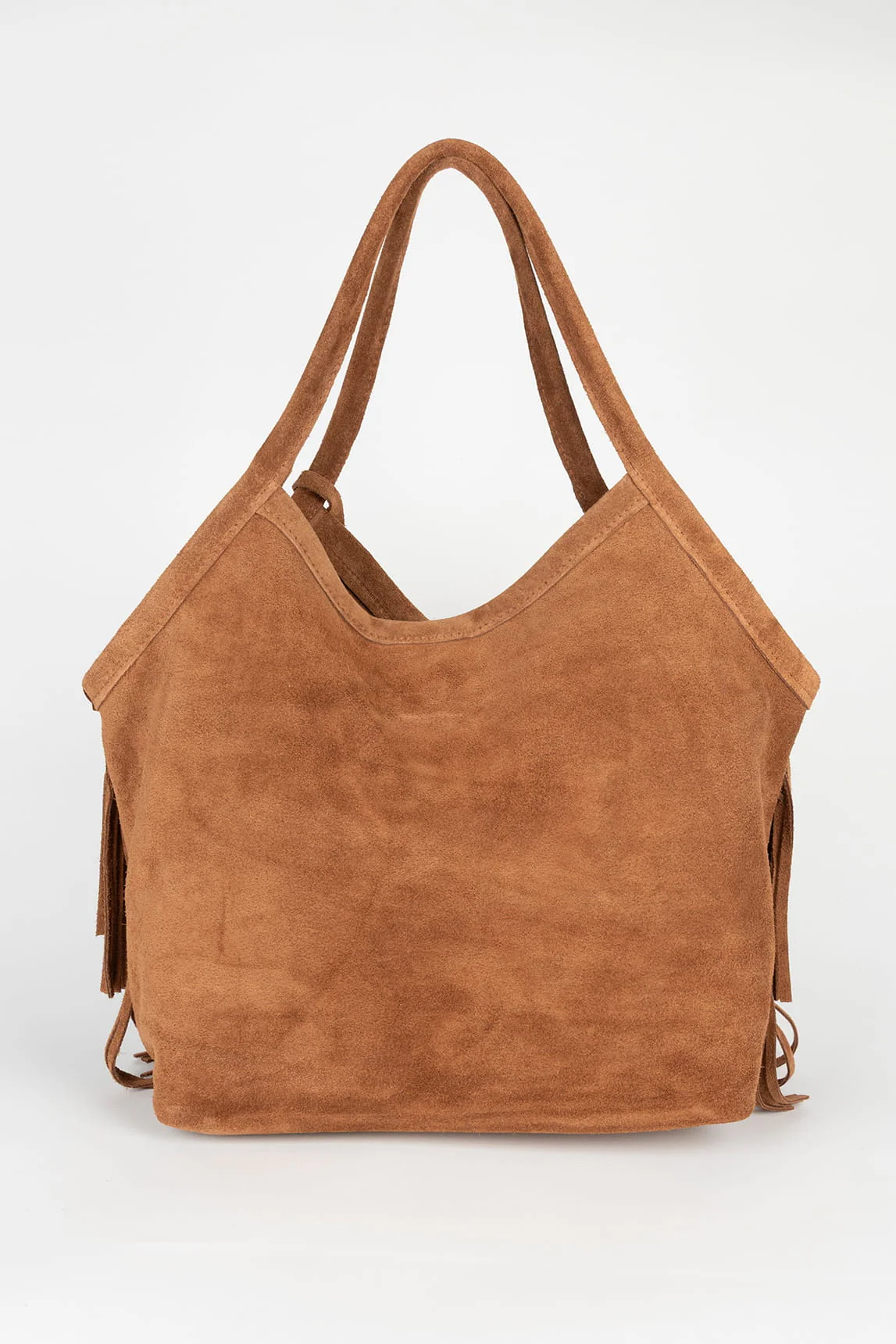 Rivera-spain Bolso Ganache camel con flecos