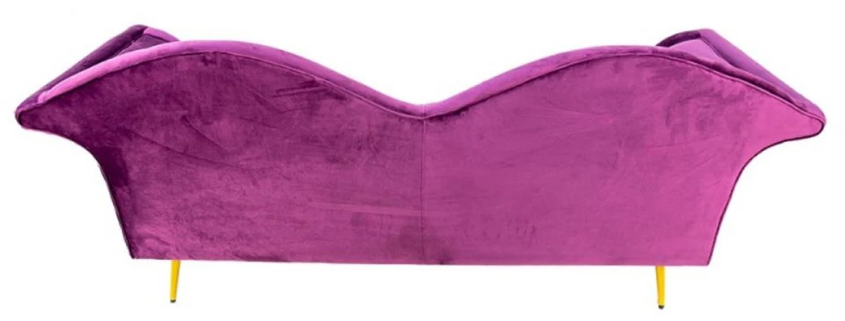 Casa Padrino sof¨¢ de 3 plazas de dise?o de lujo p¨²rpura / oro 215 x 73 x A. 85 cm - Sof¨¢ de sal¨®n - Muebles de sal¨®n - Muebles de lujo - Muebles de dise?o - Interiores de sal¨®n de lujo