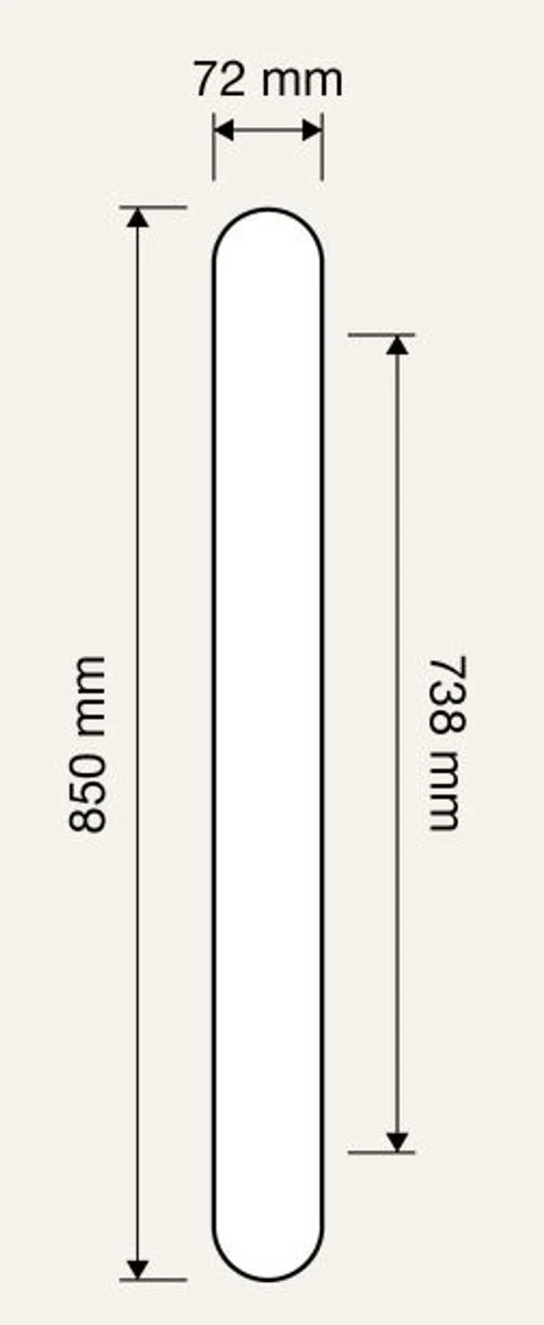 Casa Padrino conjunto de manija de puerta de lat¨®n barroco oro franc¨¦s 7,2 x 85 cm - Noble y Magn¨ªfico