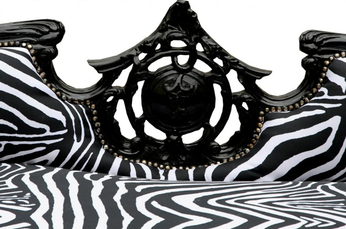 Casa Padrino Baroque sofa Vampire Zebra / Black - Furniture