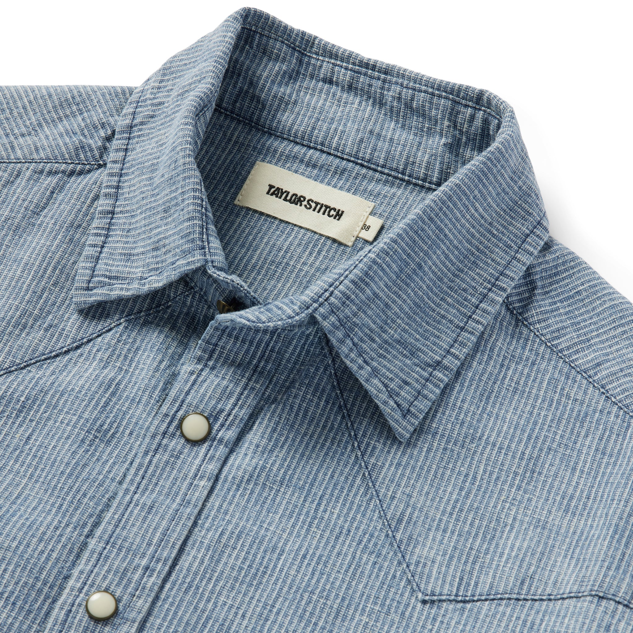 The Western Shirt in Indigo Stripe