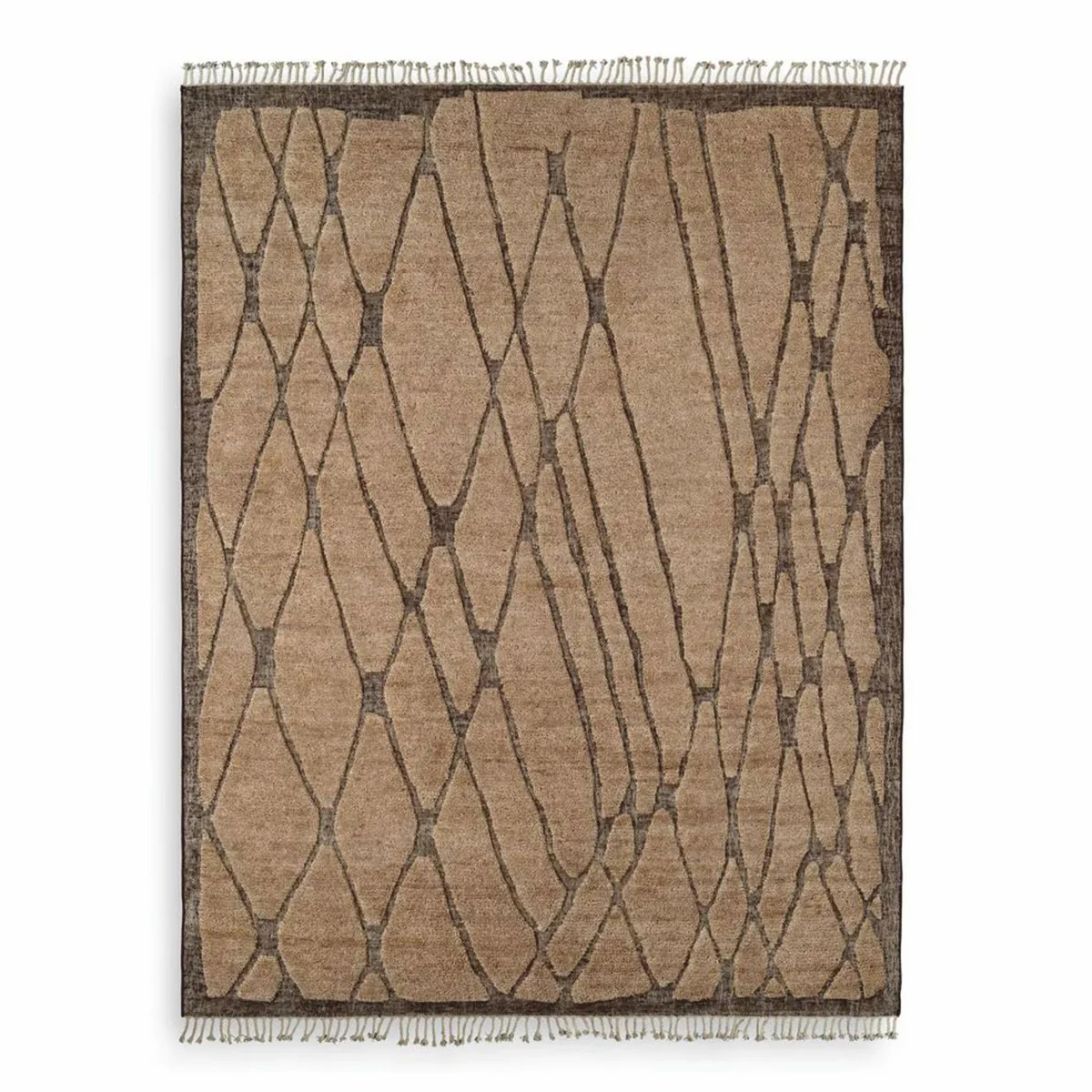 Casa Padrino Alfombra de Salón de Lujo Beige / Marrón - Varios Tamaños