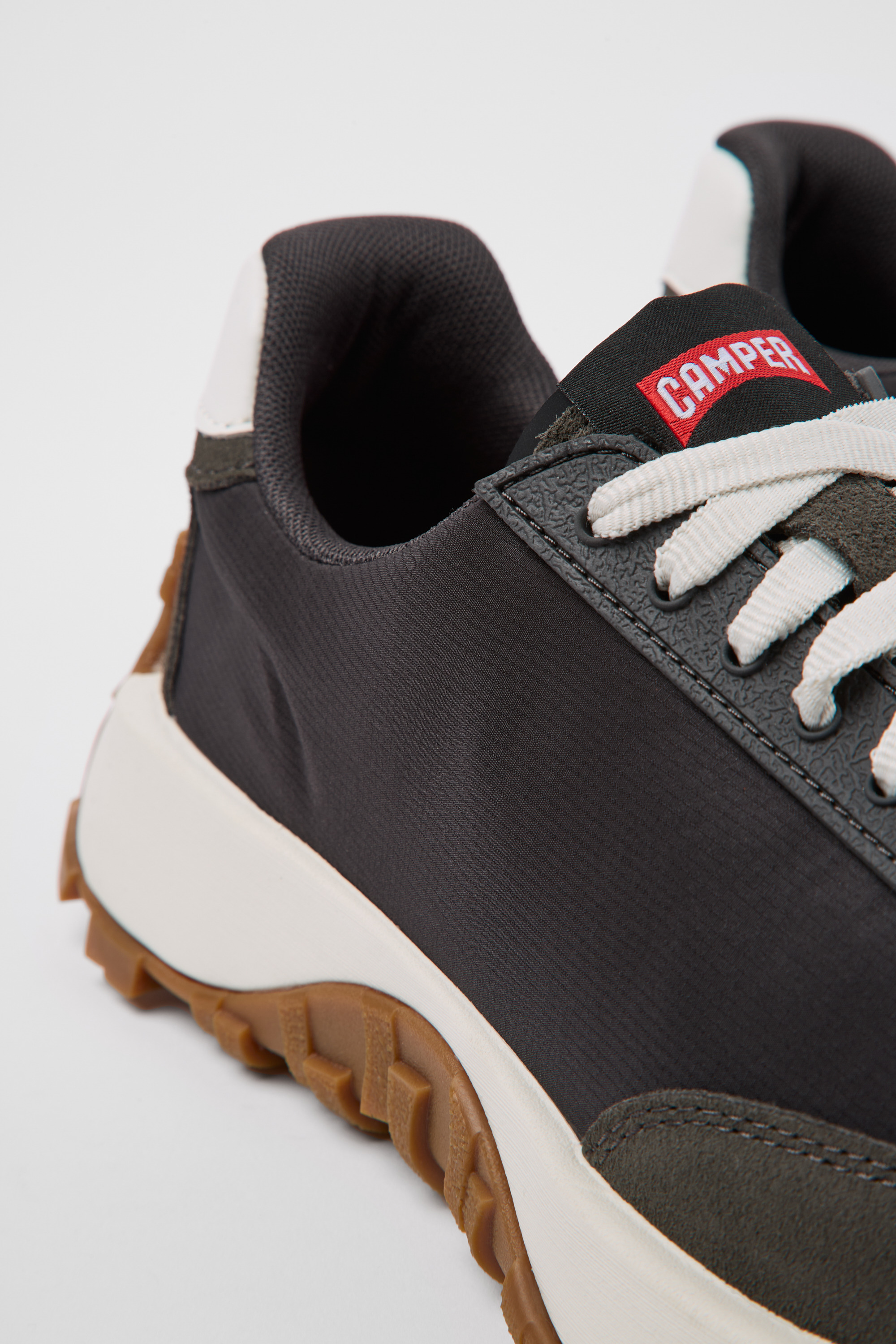 Drift Trail VIBRAM - Black recycled PET and nubuck sneakers for men