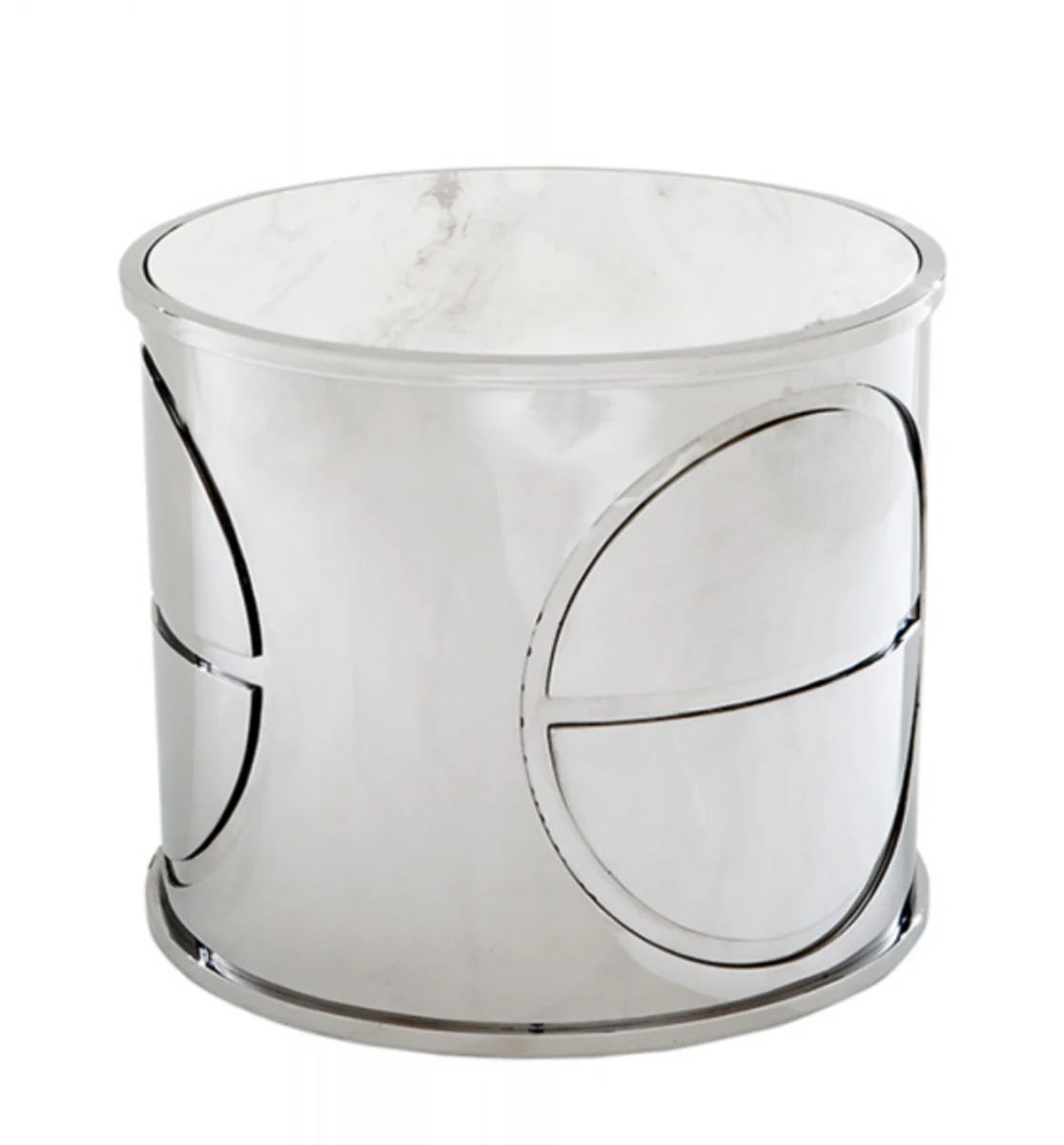 Casa Padrino luxury art deco designer side table with marble top - Luxury Designer Table