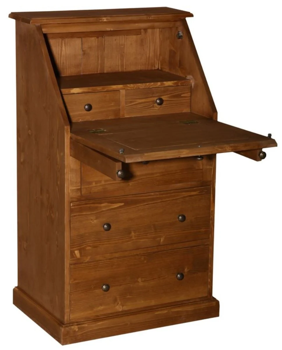 Casa Padrino escritorio estilo casa de campo con 5 cajones 65 x 45 x H. 110 cm - muebles de estilo rural