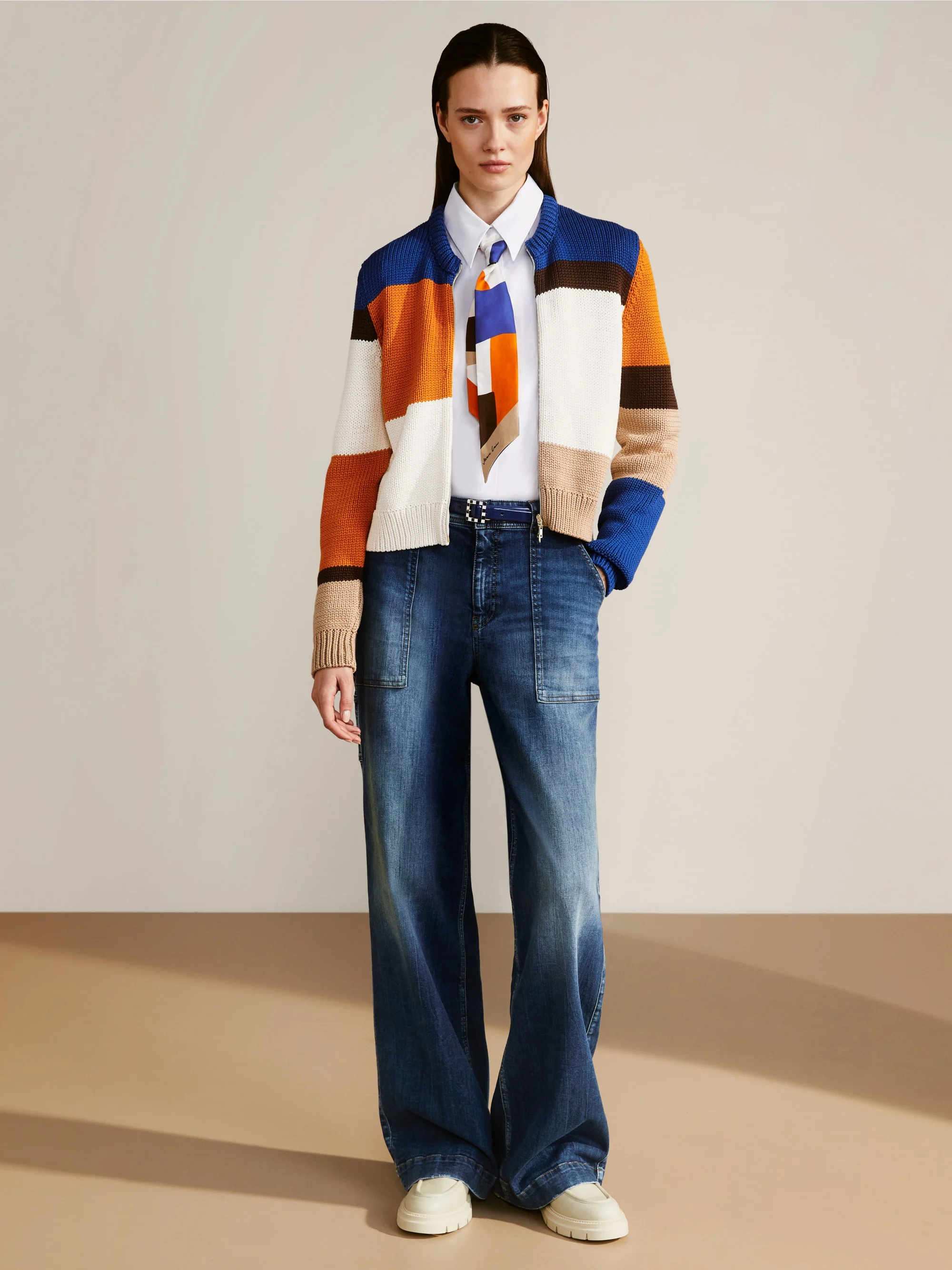 Marc-Cain Silk tie with print