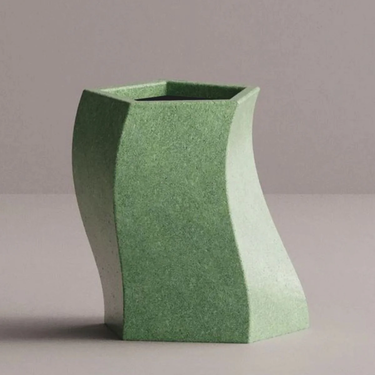 Casa Padrino maceta decorativa de lujo verde A. 55 cm - Maceta de hormig¨®n