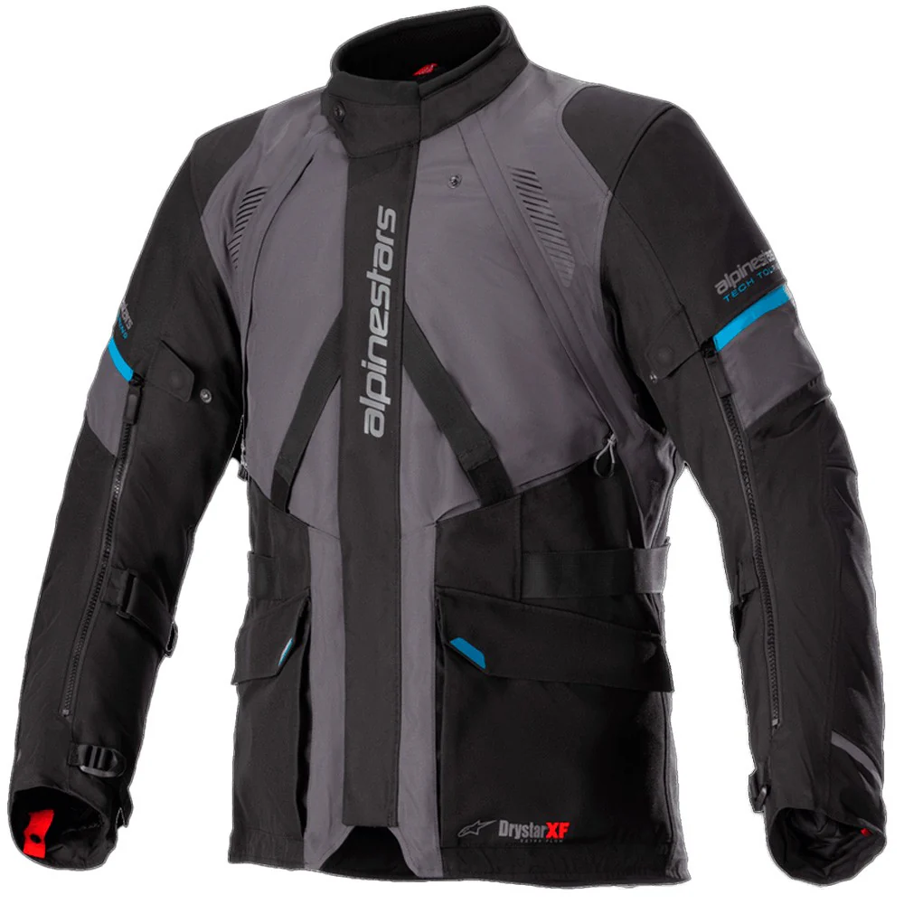 CHAQUETA 4 ESTACIONES ALPINESTARS MONTEIRA DRYSTAR XF - GRIS / NEGRO / AZUL