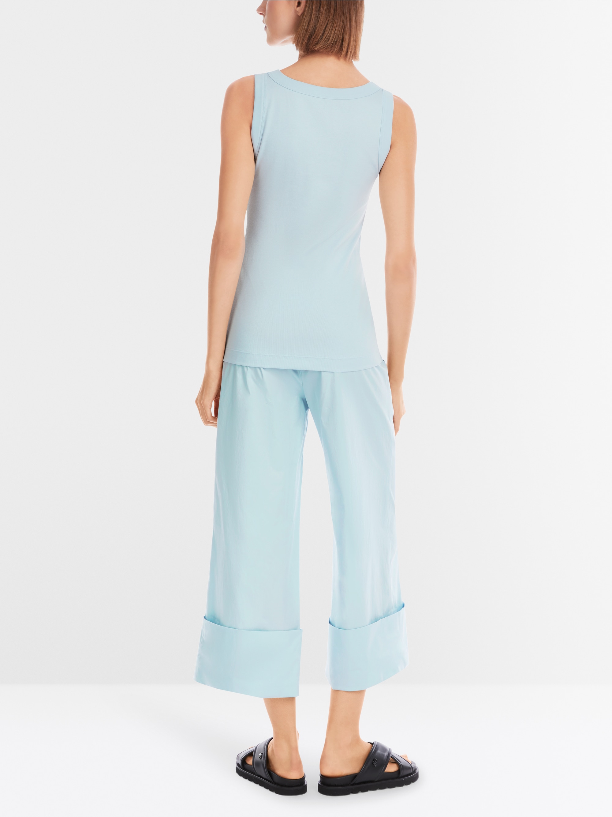 Marc-Cain Sleeveless top in cotton rib