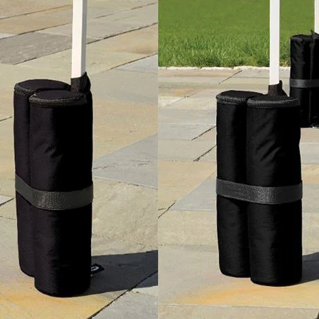 Juego de 4 CONTRAPESOS BOTELLA pata carpa plegable