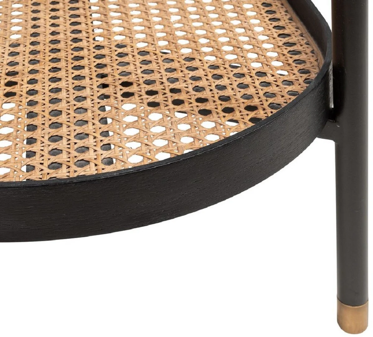 Casa Padrino consola de lujo negro / natural / lat¨®n 134,5 x 42,5 x A. 78 cm - Muebles de Sal¨®n y Hotel - Calidad de Lujo