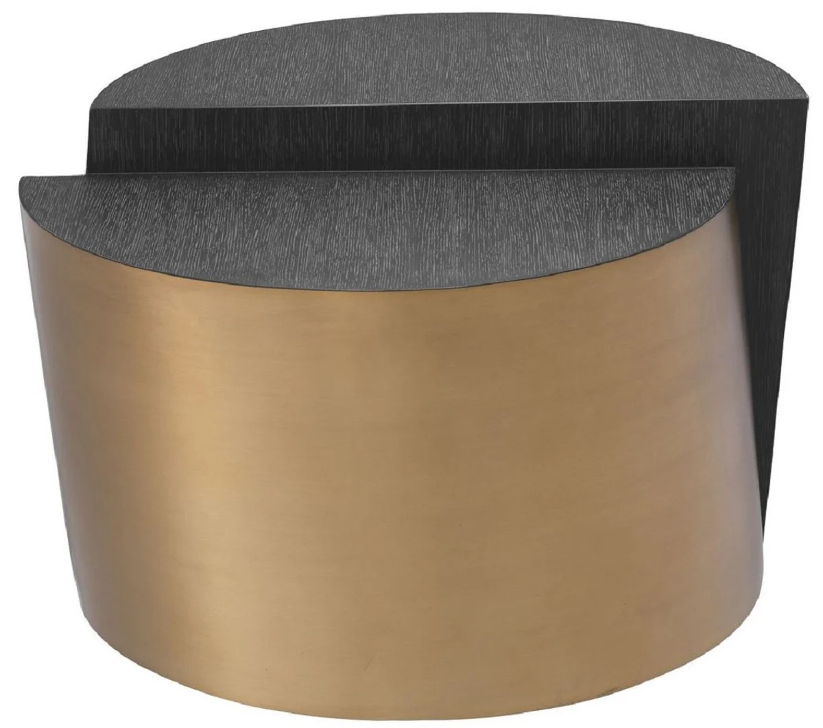 Casa Padrino mesa auxiliar de dise?o gris antracita / lat¨®n ? 60 x A. 42.5 cm - Muebles de sal¨®n de dise?o - Calidad de Lujo