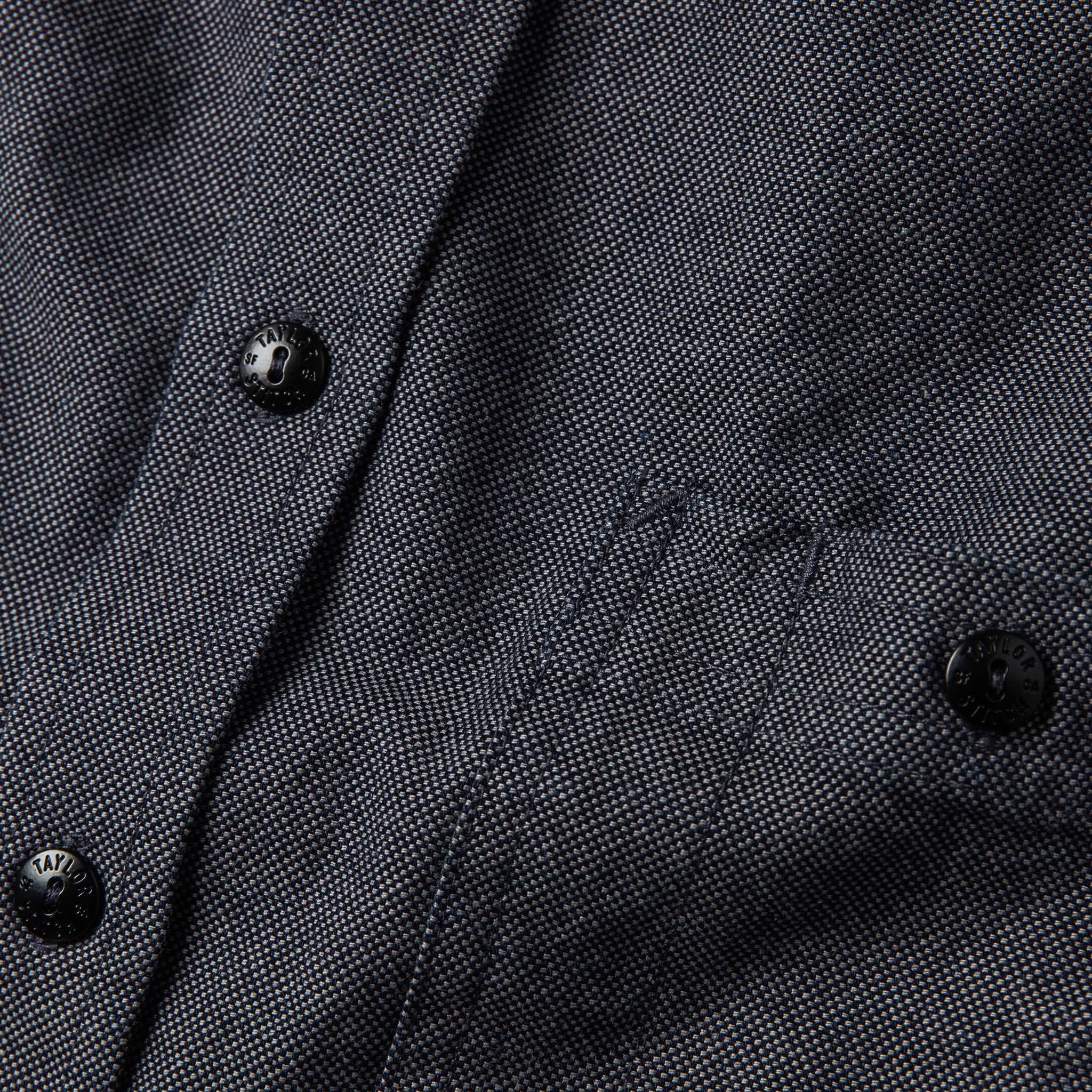 The Utility Shirt in Indigo Crosshatch