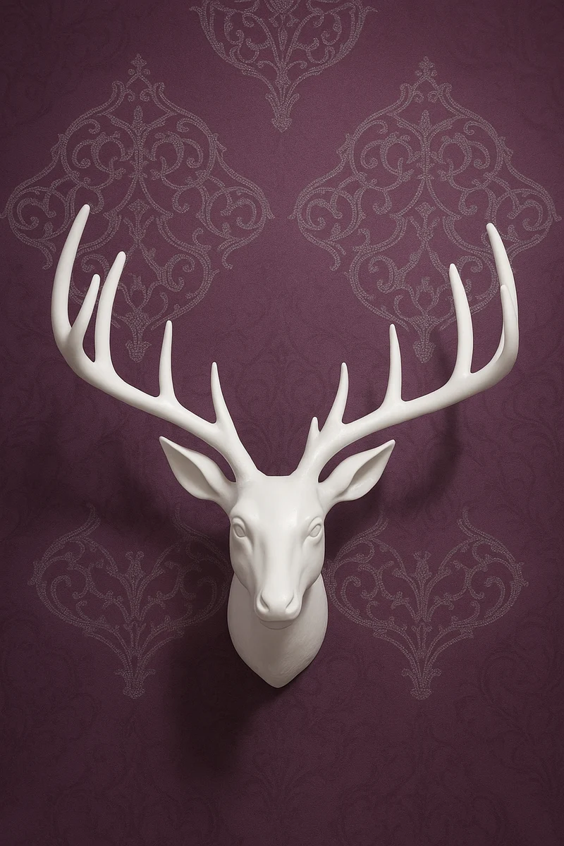 Casa Padrino designer antler aluminum alloy bull buffalo horns wall decoration wall decoration wall figure